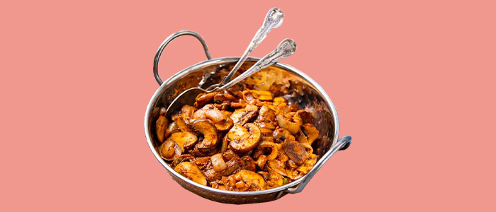 Mushroom Bhaji  Main Dish 