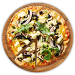 Mushroom & Cheese Pizza 